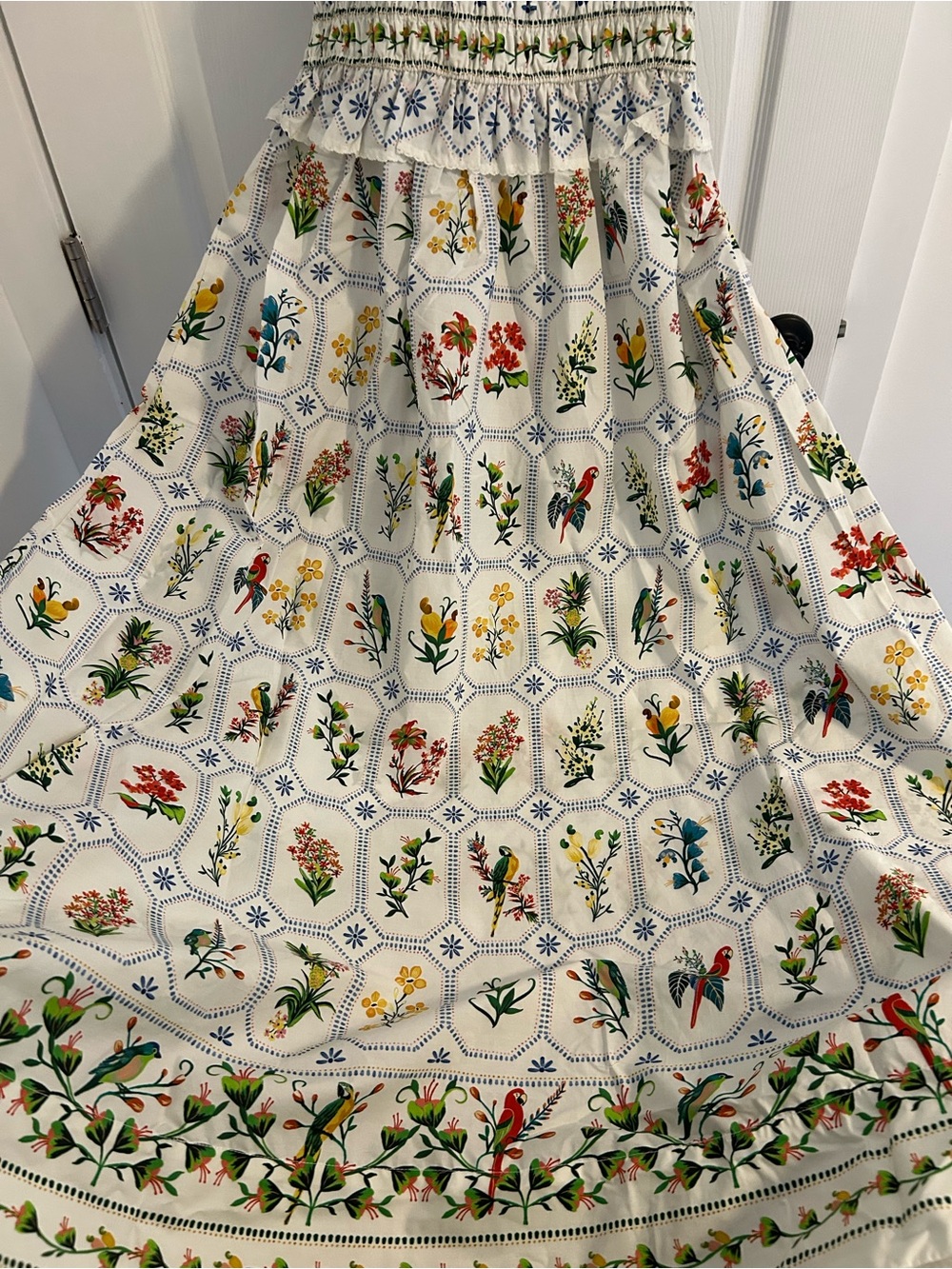 NWT Farm Rio Floral Print White Sundress SIZE 4 - Picture 6 of 16